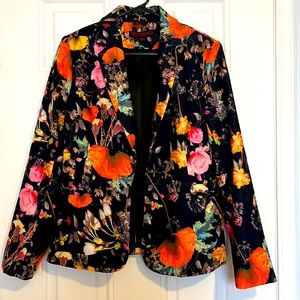 Floral Design Womens Blazer/Jacket, size XL/42